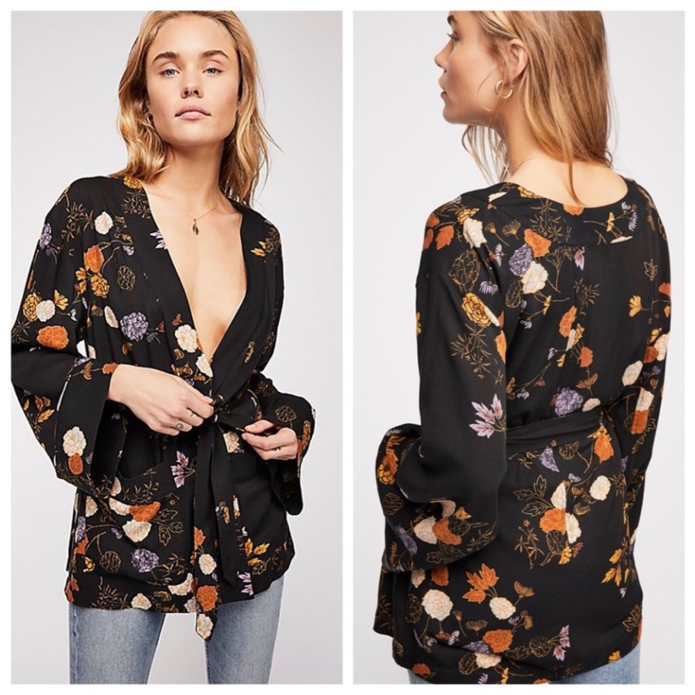 🍂FREE PEOPLE🍁FALL COLORS KIMONO
